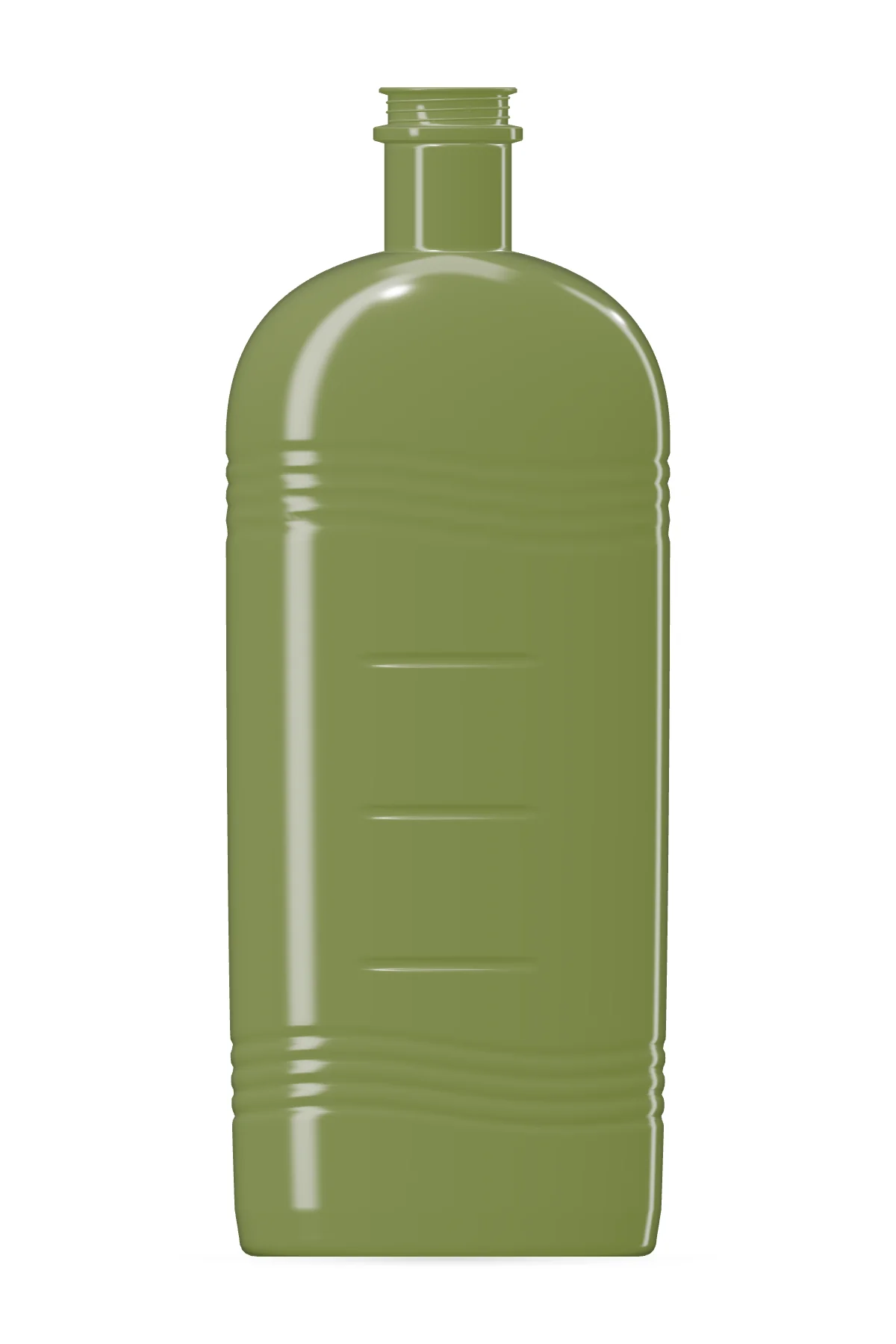 Rendu illustratif · ORIKA 750 ml, vert olive, sans bouchon — Face